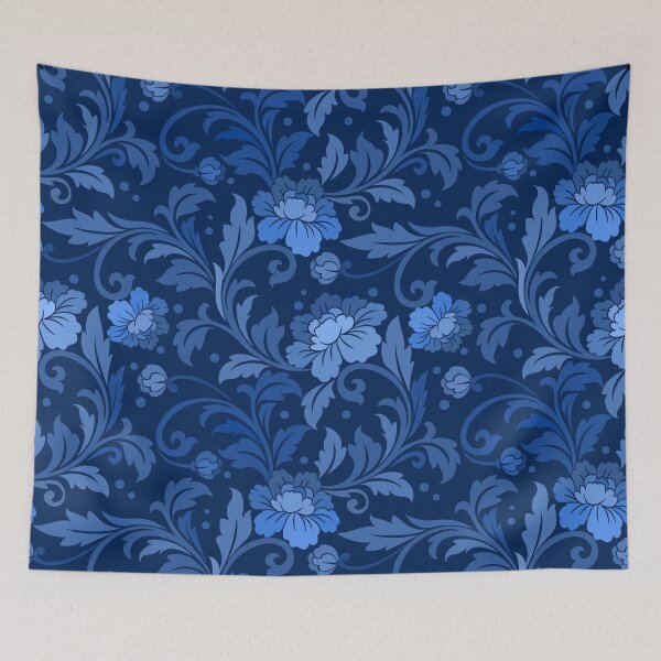 Item preview, Ornamental Flower Damask Pattern designed and sold by world-of-words.