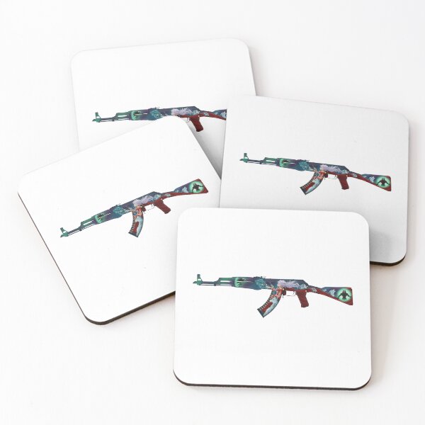 Item preview, Assault rifle depicting a girl and wolves protecting themselves from werewolves designed and sold by Andrew Shishkin.