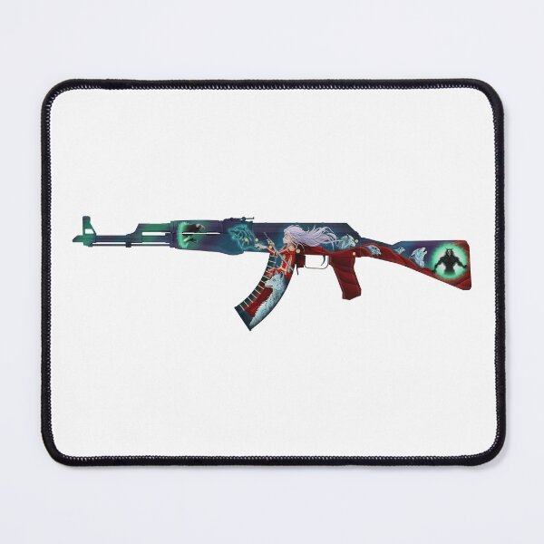 Item preview, Assault rifle depicting a girl and wolves protecting themselves from werewolves designed and sold by Andrew Shishkin.