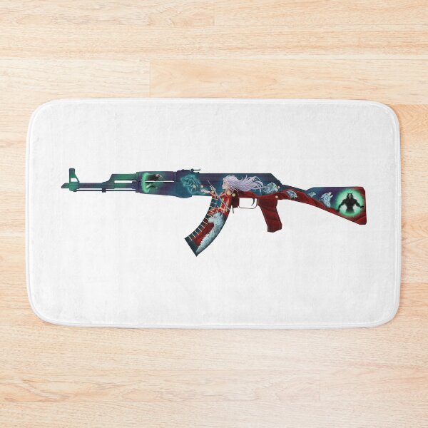Item preview, Assault rifle depicting a girl and wolves protecting themselves from werewolves designed and sold by Andrew Shishkin.