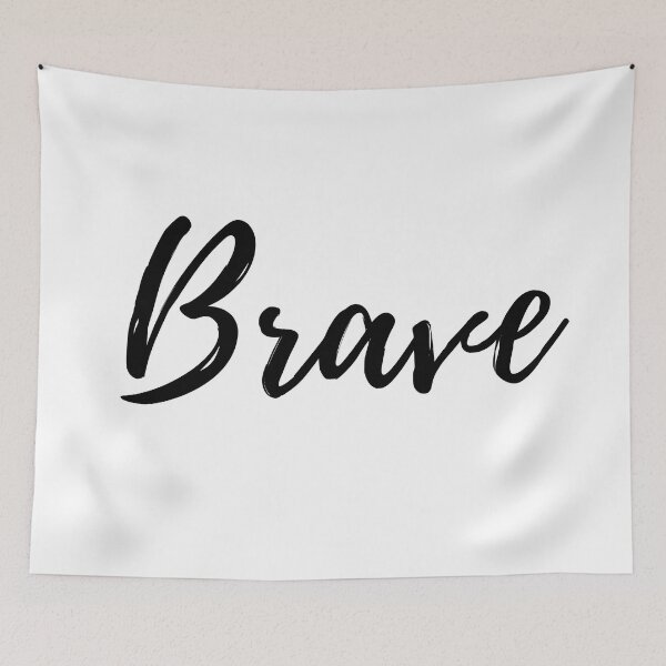Item preview, Brave - Motivational Affirmation Mantra designed and sold by ActionFocus.