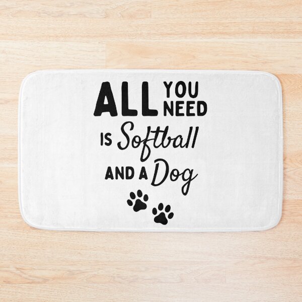 Item preview, All you need is softball and a dog designed and sold by TheGreenGoat.