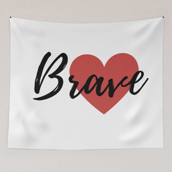 Item preview, Brave Heart - Motivational Affirmation Mantra designed and sold by ActionFocus.