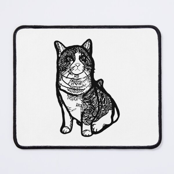 Artikelvorschau, Katzen-T-ShirtDisappointed Cat - Zen-Doodle-Stil entworfen und verkauft von RokkJoyce.