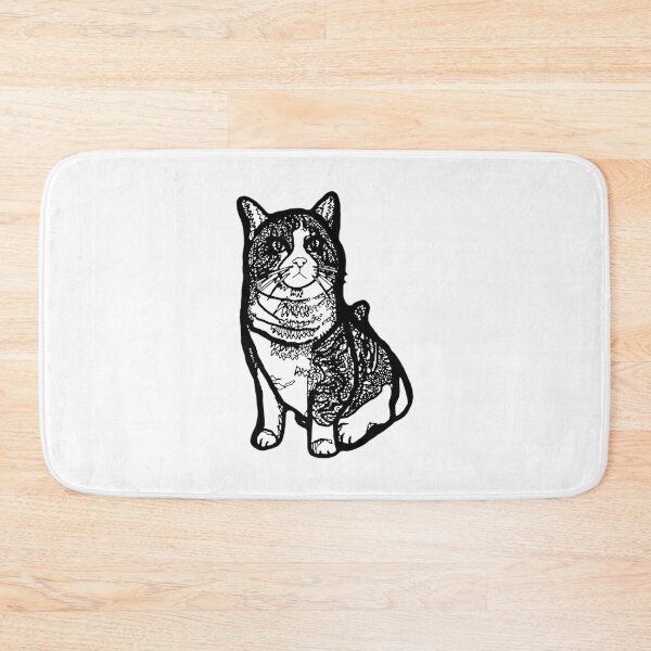 Item preview, Cat T-ShirtDisappointed Cat - zen doodle style designed and sold by RokkJoyce.