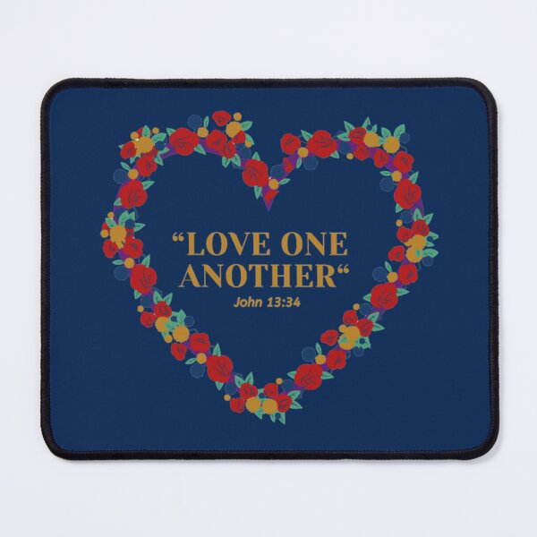 Item preview, Love One Another Heart Shaped Floral designed and sold by L-I-E-Store.
