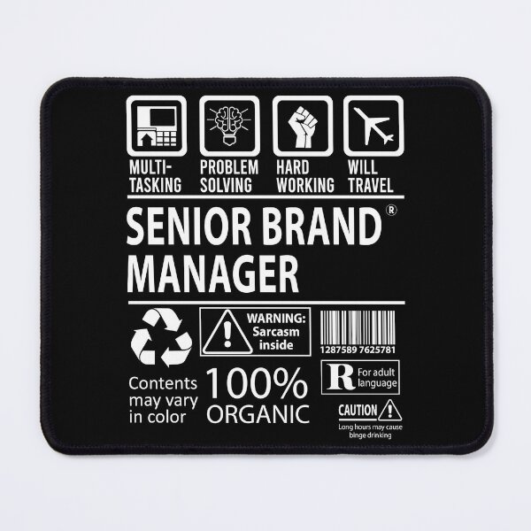 Item preview, Senior Brand Manager T Shirt - MultiTasking Certified Job Gift Item Tee designed and sold by oslandefren.