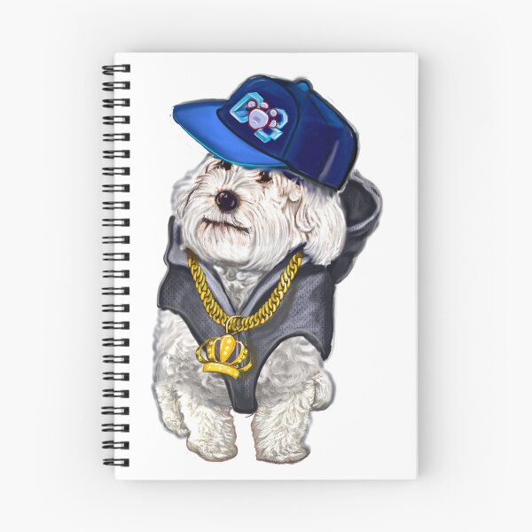 Artikelvorschau, Cavalier King Charles Spaniel Kostüm-Kapuzenpullover, Kette und Baseballkappe, weißer Cavapoo-Hund entworfen und verkauft von Artonmytee.