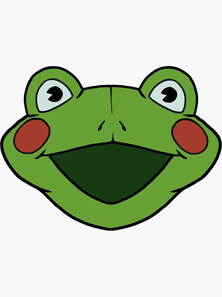 "Venture Bros Brick Frog Inspired Mascot Head" Sticker by Artbartcart
