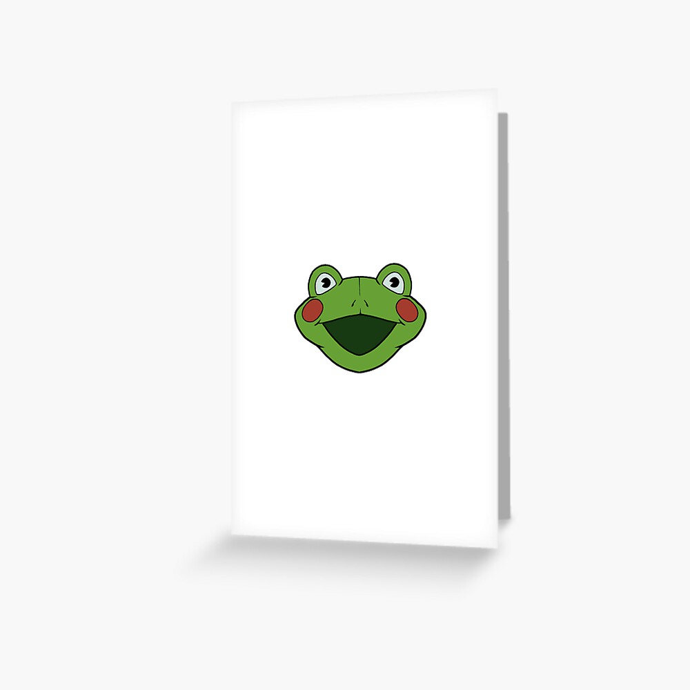 "Venture Bros Brick Frog Inspired Mascot Head" Greeting Card by