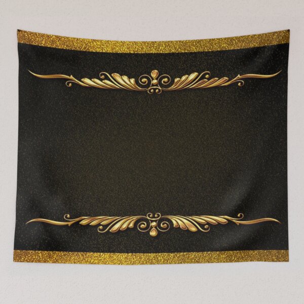 Item preview, Black and gold elegant floral designed and sold by NoahDea.
