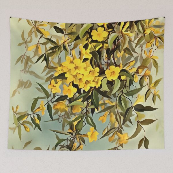 Item preview, Southern Wildflower Carolina Jasmine Art designed and sold by taiche.