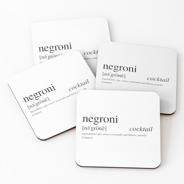 Item preview, Negroni cocktail designed and sold by ALushLifeManual.