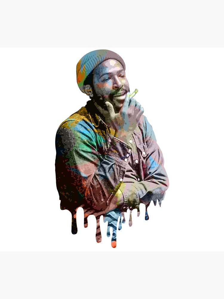 Marvin Gaye Poster For Sale By SyahrulPopArt Redbubble   Flat,750x,075,f Pad,750x1000,f8f8f8 