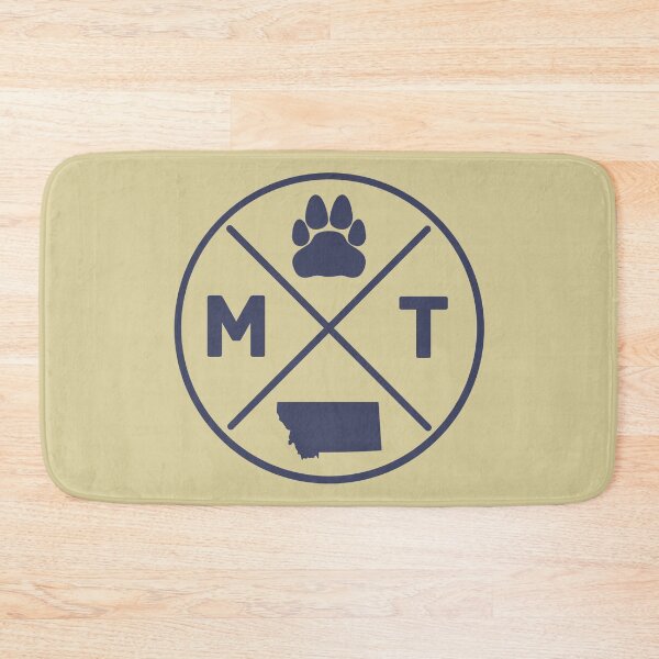 Item preview, 406 - Montana - MT - with state silhouette and pawprint 03 designed and sold by Gilby-Designs.