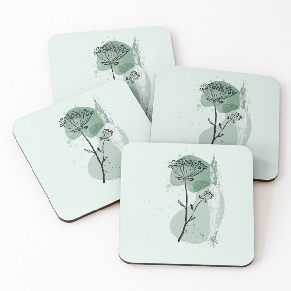 Item preview, Floral minty abstraction  designed and sold by starseedgems.