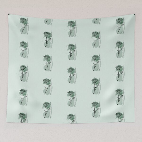 Item preview, Floral minty abstraction  designed and sold by starseedgems.