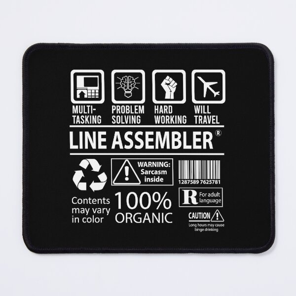 Item preview, Line Assembler T Shirt - MultiTasking Certified Job Gift Item Tee designed and sold by andahanson.