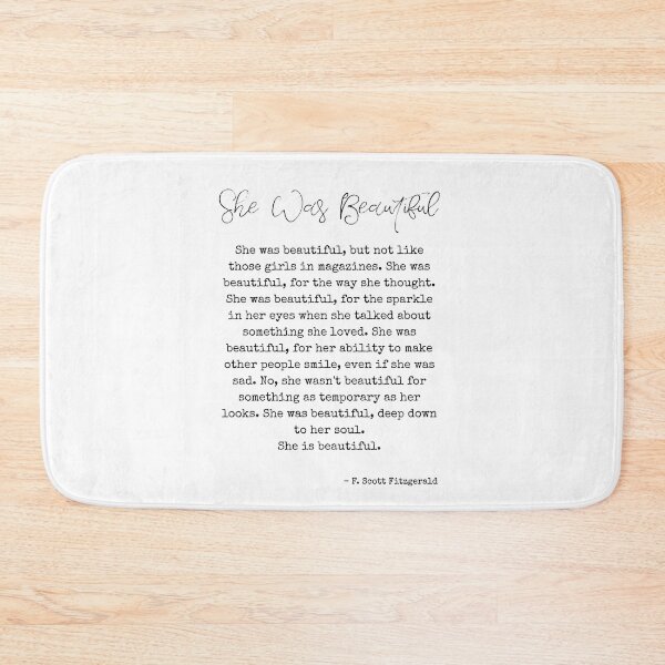 Item preview, She was beautiful - F. Scott Fitzgerald Quote  designed and sold by shmodev.