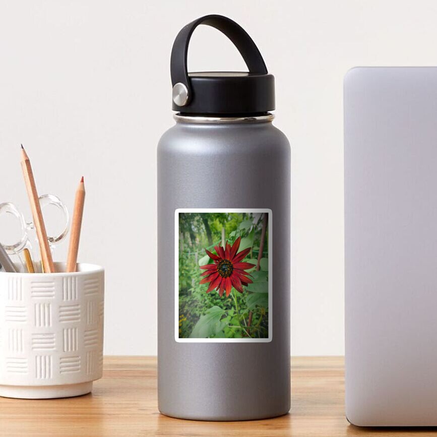 Dunkle Sonnenblume Sticker