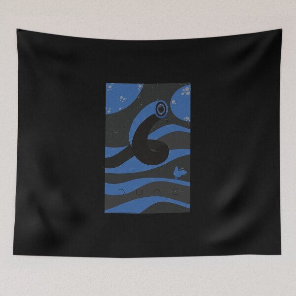 Item preview, Dune Sandworm & Paul on Arrakis (Logo Included) designed and sold by ZuriAmbessa.