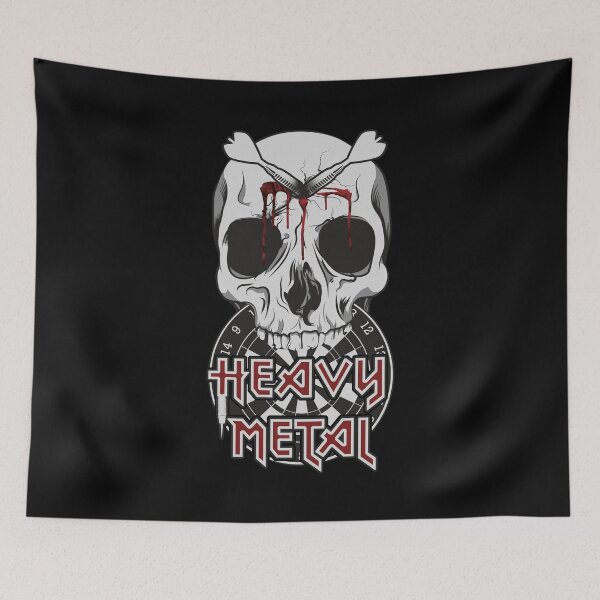 Item preview, Heavy Metal Darts Skull Dartboard designed and sold by OmmeDesigns.