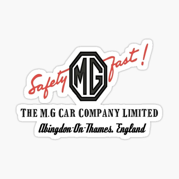 MG Safety fast Sticker