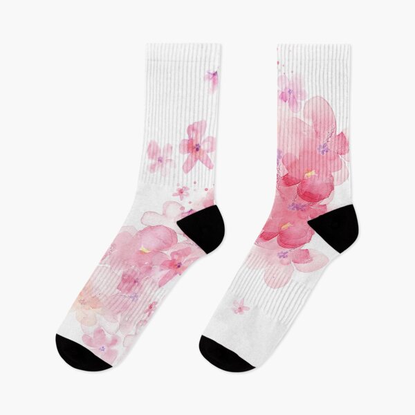 Item preview, Watercolor pink pastel flowers designed and sold by NoahDea.