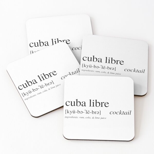 Item preview, Cuba Libre cocktail designed and sold by ALushLifeManual.