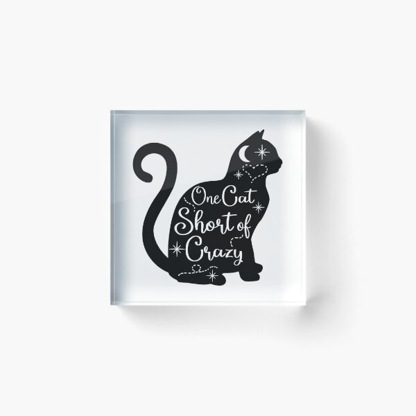 Item preview, One Cat Short Of Crazy Funny Gift Idea designed and sold by charaf19.