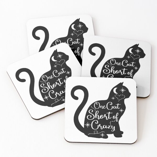 Item preview, One Cat Short Of Crazy Funny Gift Idea designed and sold by charaf19.