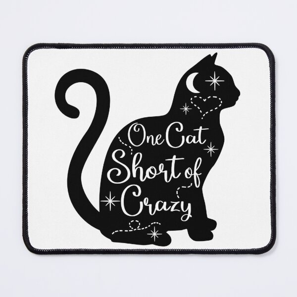 Item preview, One Cat Short Of Crazy Funny Gift Idea designed and sold by charaf19.