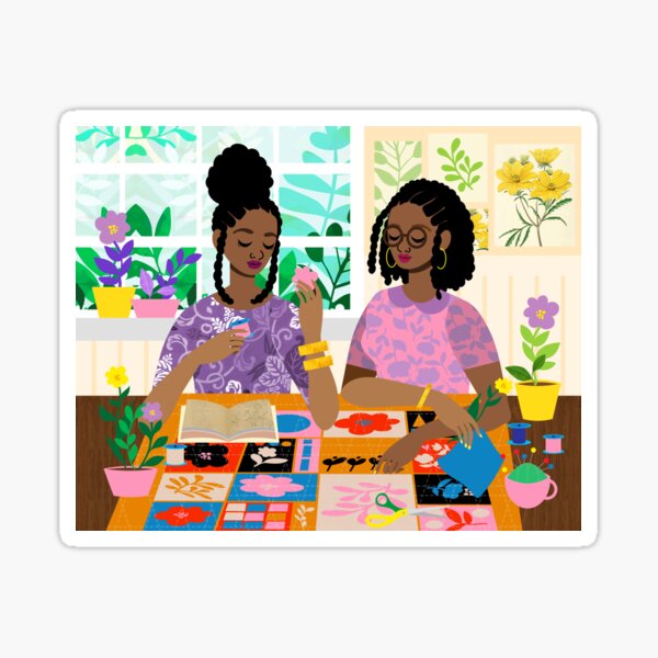 Item preview, Quilters at the Sewing Table designed and sold by TabithaBianca.