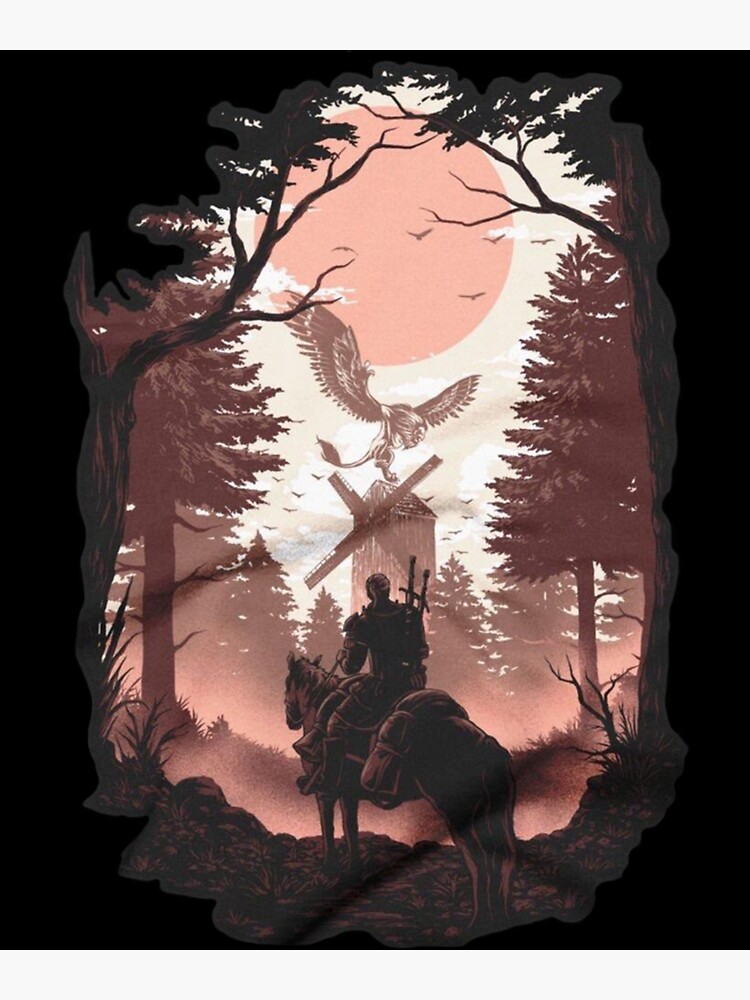 Witcher on the Hunt Poster Print