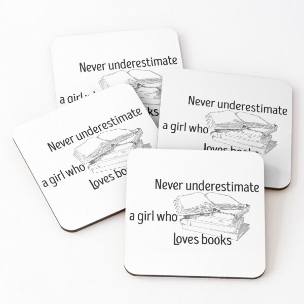 Item preview, never underestimate a girl who loves books designed and sold by HAZIM6.