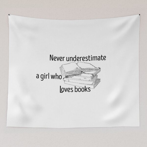 Item preview, never underestimate a girl who loves books designed and sold by HAZIM6.
