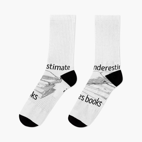 Item preview, never underestimate a girl who loves books designed and sold by HAZIM6.
