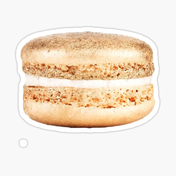 Gold Macaroon Macaron Sticker