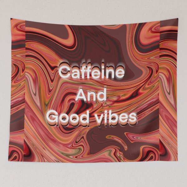 Item preview, Caffeine and good vibes  designed and sold by Weather gifts .