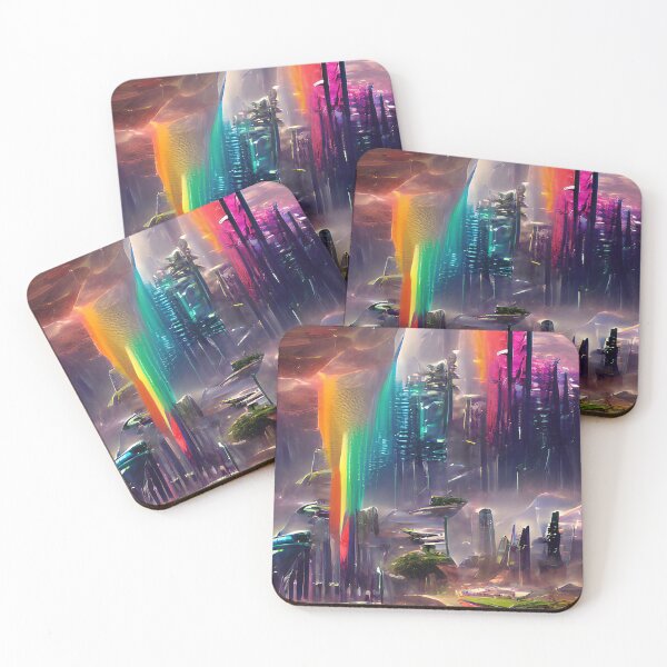 Item preview, Rainbow Skyscraper designed and sold by Ethereal Lab AI.