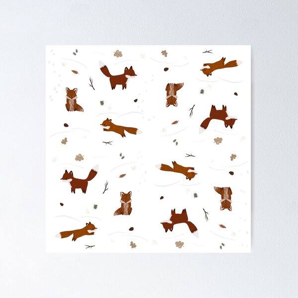 Item preview, Winter Foxes designed and sold by JessieFroese.