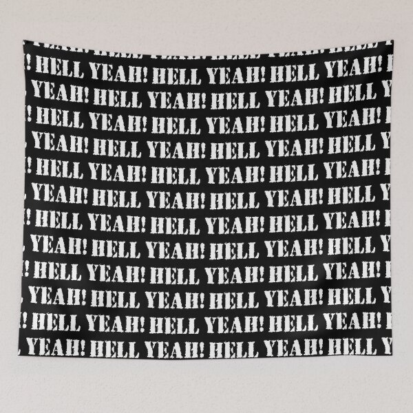 Item preview, Hell Yeah (white) - WORD0002 designed and sold by 3-Starfish.