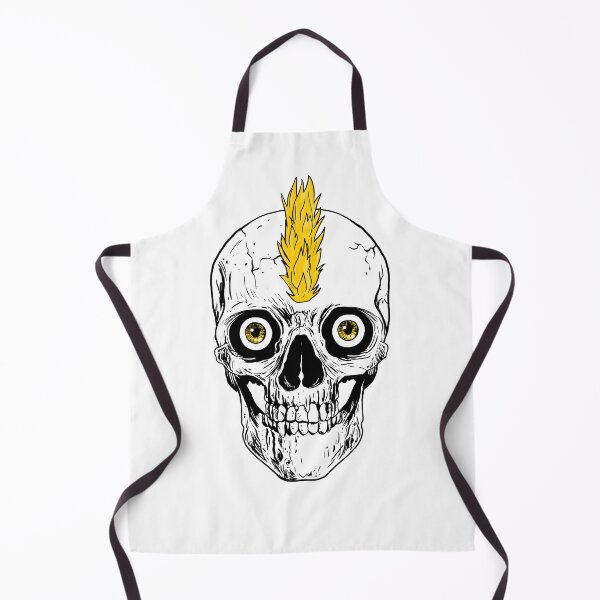 Item preview, Yellow Mohawk Skull designed and sold by LY D.