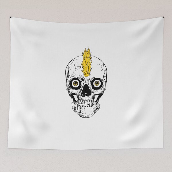 Item preview, Yellow Mohawk Skull designed and sold by LY D.