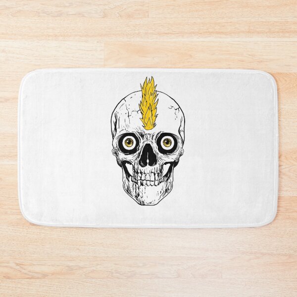 Item preview, Yellow Mohawk Skull designed and sold by LY D.
