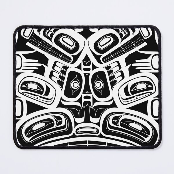 Item preview, White totem native formline design orca bear raven designed and sold by cascadiadesigns.
