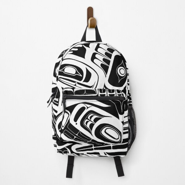 Item preview, White totem native formline design orca bear raven designed and sold by cascadiadesigns.