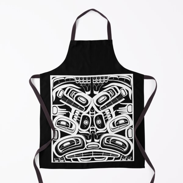Item preview, White totem native formline design orca bear raven designed and sold by cascadiadesigns.