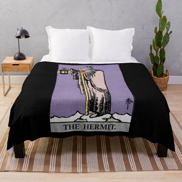 Item preview, The Hermit Purple - Tarot Card designed and sold by PulpTrends.