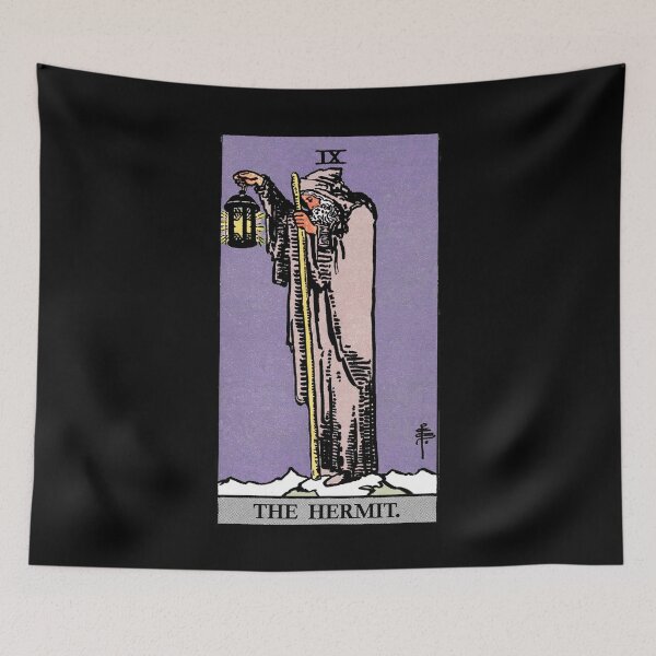 Item preview, The Hermit Purple - Tarot Card designed and sold by PulpTrends.
